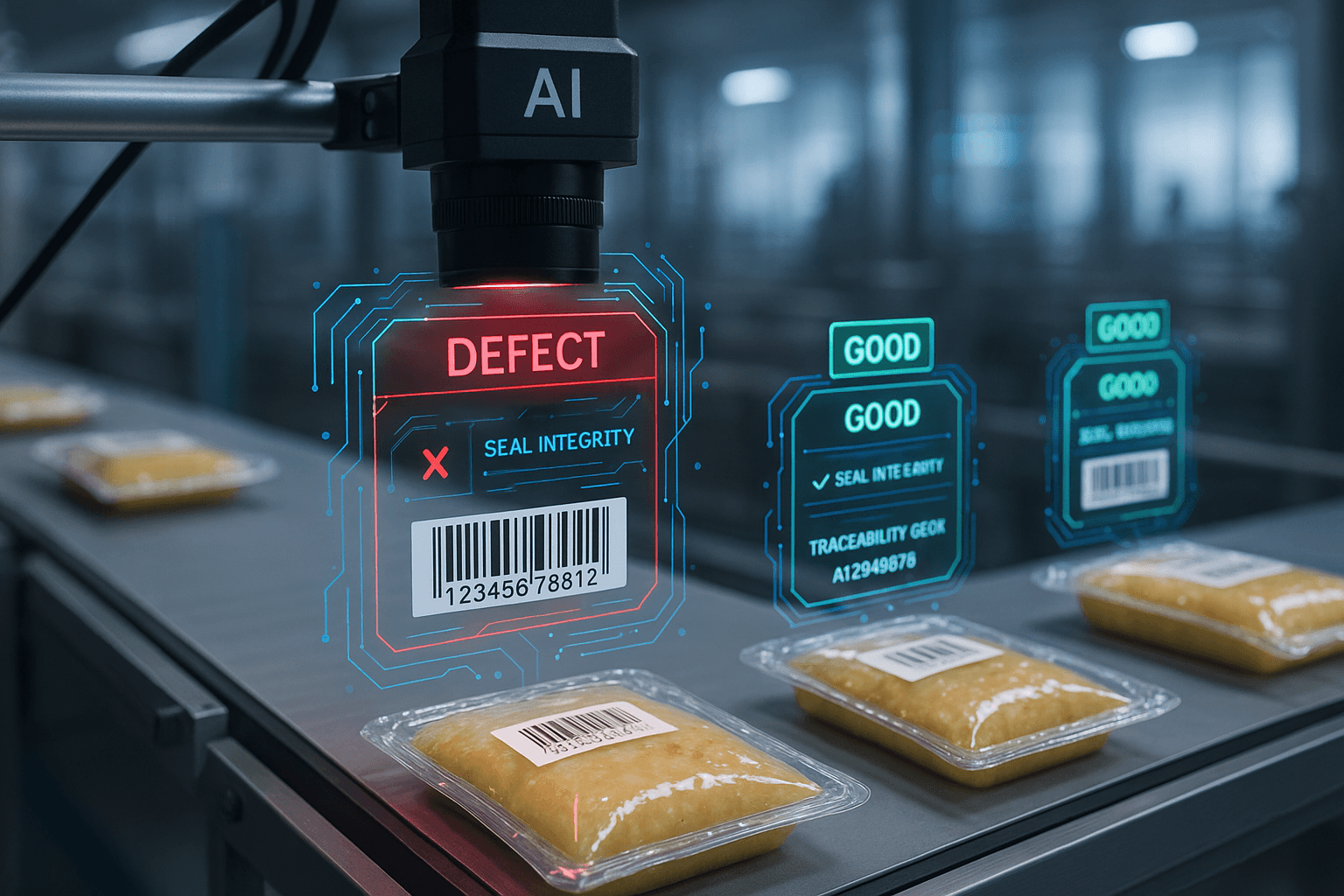AI-Powered Food Packaging Inspection: From Seal Integrity to Smart Traceability