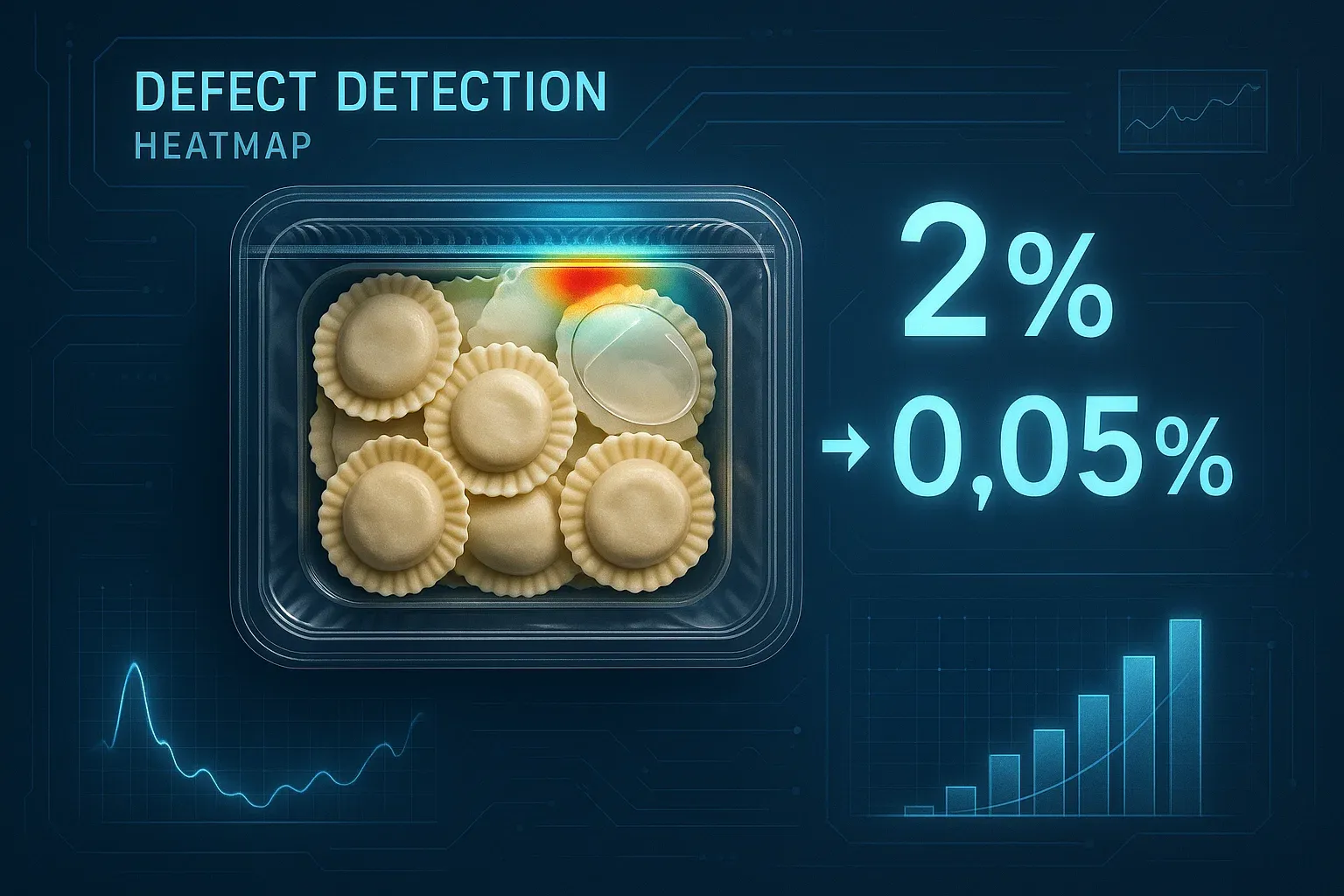  Case Study: Reducing Transparent Seal Defect Miss Rate from 2% → 0.05% (Real-World Food Line)